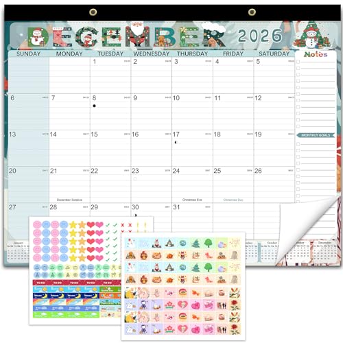 Desk Calendar 2026, Anti Ink Bleed, Ample Space, Extra Large