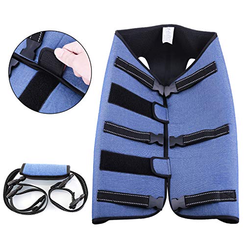Coodeo Hundeliftgeschirr, Haustierunterstützung & Rehabilitation Sling Lift Verstellbare Gepolsterte atmungsaktive Gurte für Alt, Gelenkverletzungen, Arthritis, Stabilitätsverlust Hunde(Blau, L)