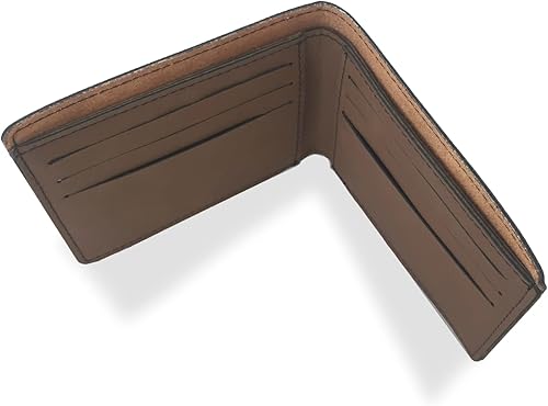 Vista 3 de LaserGram Billetera biplegable, tiburón martillo, grabado personalizado incluido, Rústico, Contemporáneo