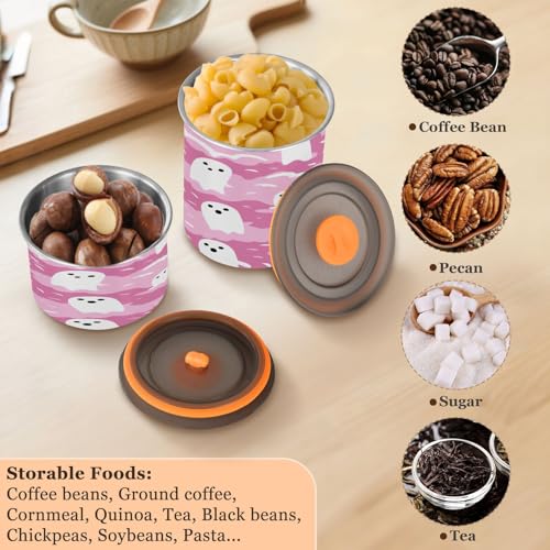 Envase para café hermético de acero inoxidable 900 ml miniatura 5