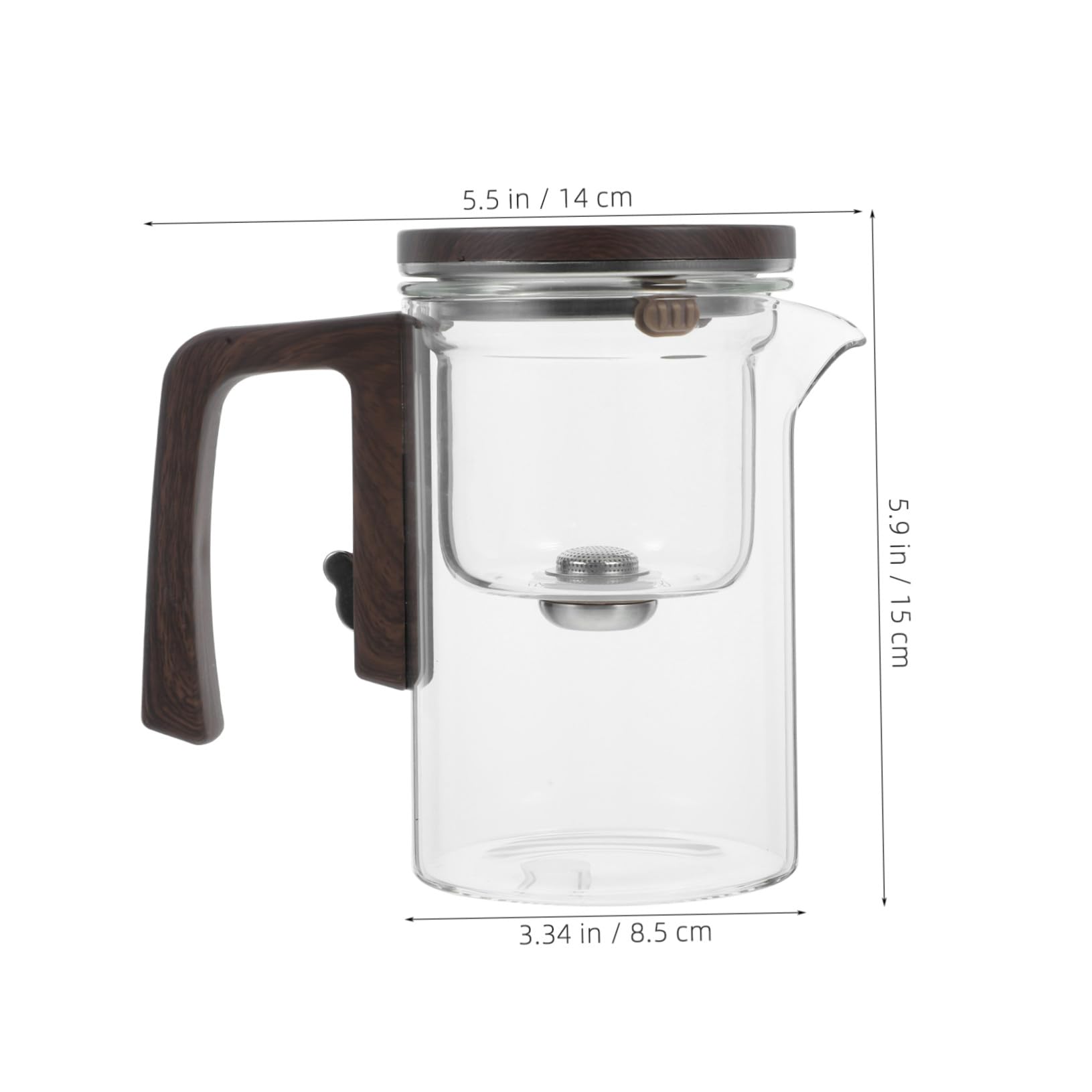 TOYANDONA Tetera De Vidrio Con Infusor Extraíble De Colador De Té Para Sueltas Para Infusiones De Té Casa