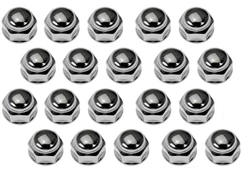 Dorman 711-265 Wheel Nut Chrome Acorn Bulge Seat 1/2-20 Compatible with Select Models, 20 Pack