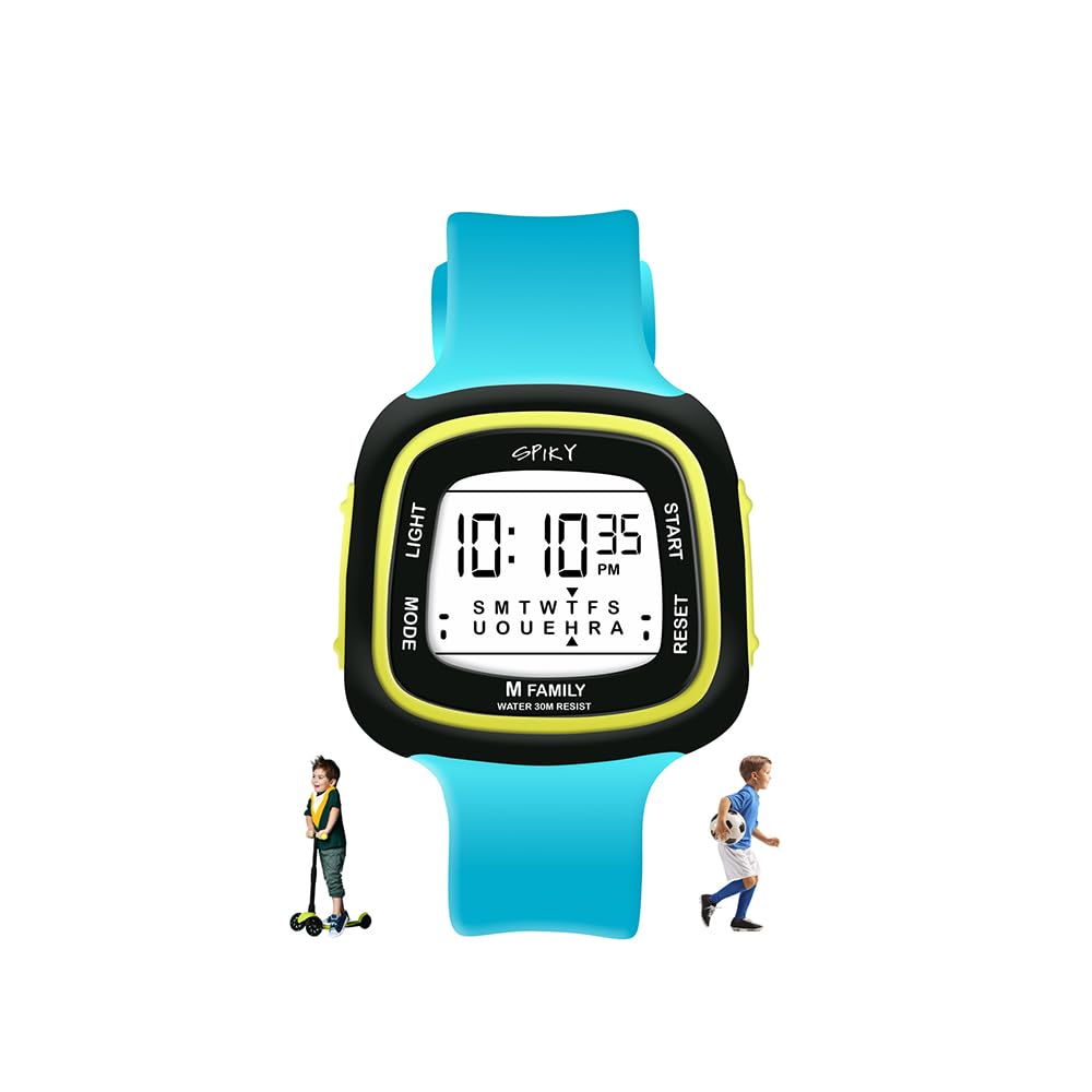 SPIKY Digital Sports Watch with Luminous LED Light Multifunctional Wrist Watch for Kids Alarm Sporty Round Display Watches with Comfortable Silicone Strap for Girls and Boys (3-16 Yrs) (B0CSYDVVH1) Amazon Price History, Amazon Price Tracker