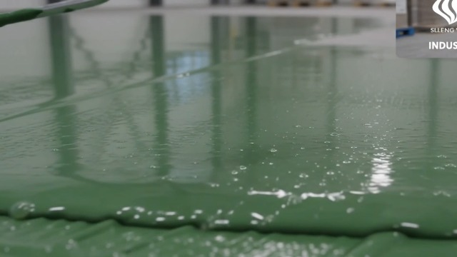 Epoxy Resin Floor Paint Coating Kit - 2 Pounds, 100% Solids Self Leveling with Green High Gloss Finish, Industrial Grade for Garage, Basement, Countertops - Covers 20 Sq Ft, Fast Curing miniatura 6