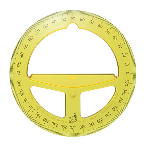 スリーエル 分度器 黄 11634