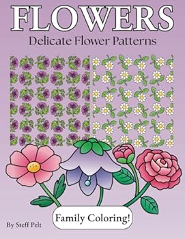 Paperback Flowers: Delicate Flower Patterns Book