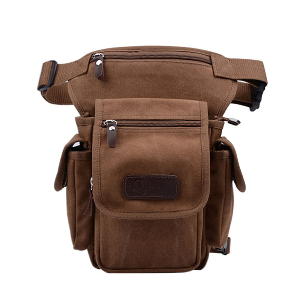 Bolsa Pierna Moto,Riñonera Pierna Bolso de Lona for Hombre, Cintura, Cintura, Pierna, Hombro, Bandolera, Cuerpo Cruzado, Muslo, Cadera, Cuna, Motociclismo