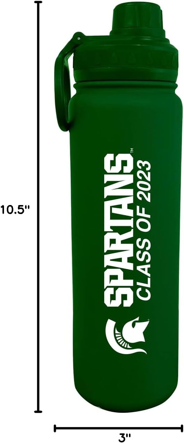 The Fanatic Group Michigan State University Class of 2023 24 oz. Stainless Steel Bottle - Green - Image 2