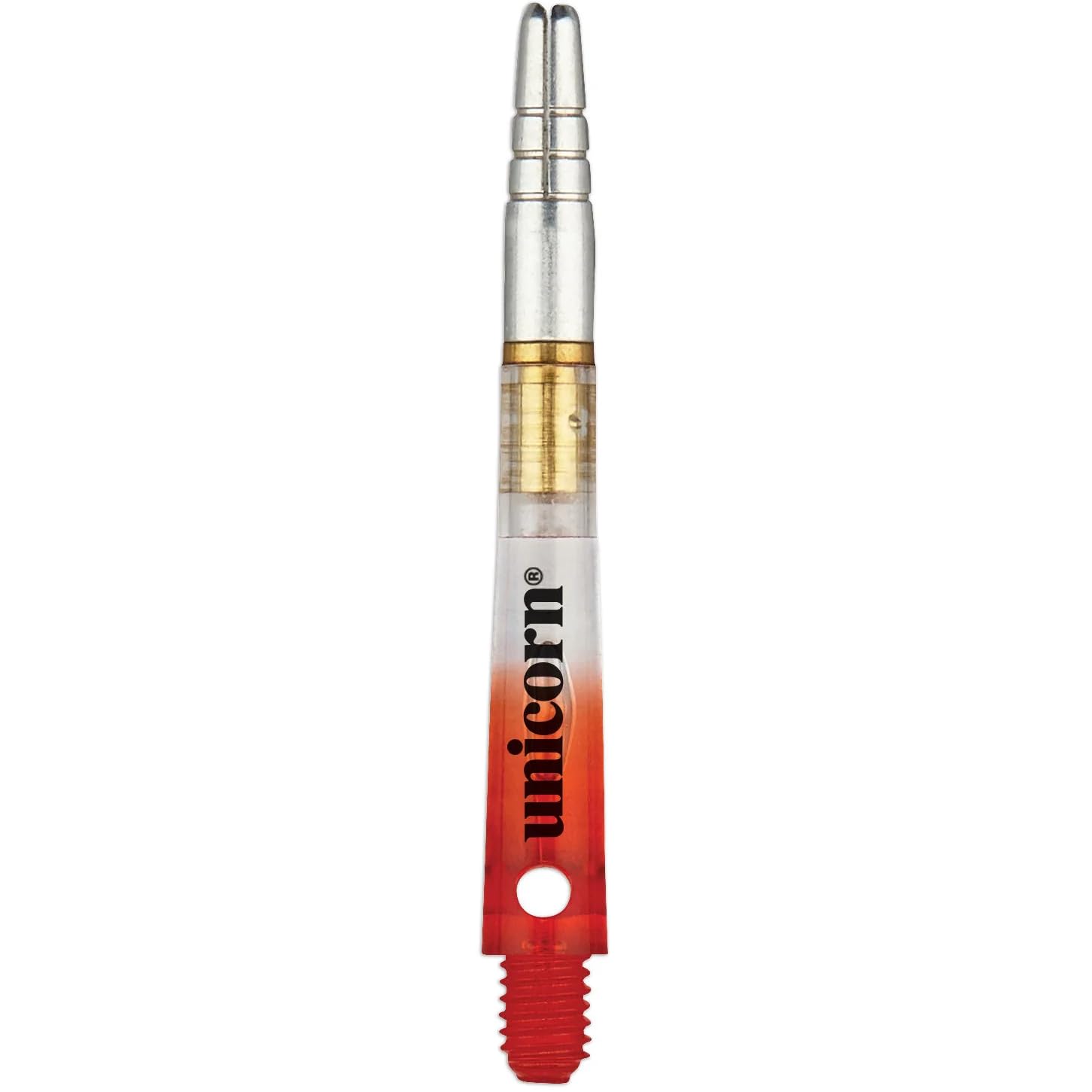 Unicorn Gripper 360 Two-Tone Rotating Dart Shafts Polycarbonate Alloy Flight Holder Red Medium 44.9mm 3 Stems Model 78756