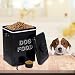 Pethiy Hundefutter hundeleckerli aufbewahrung box, 6.5 Liter Metall hundefutter box Aufbewahrungdose mit Schaufel und Versiegelt deckel fur Trockenfutter Tierfutter- Halten 2,5 kg -Schwarz