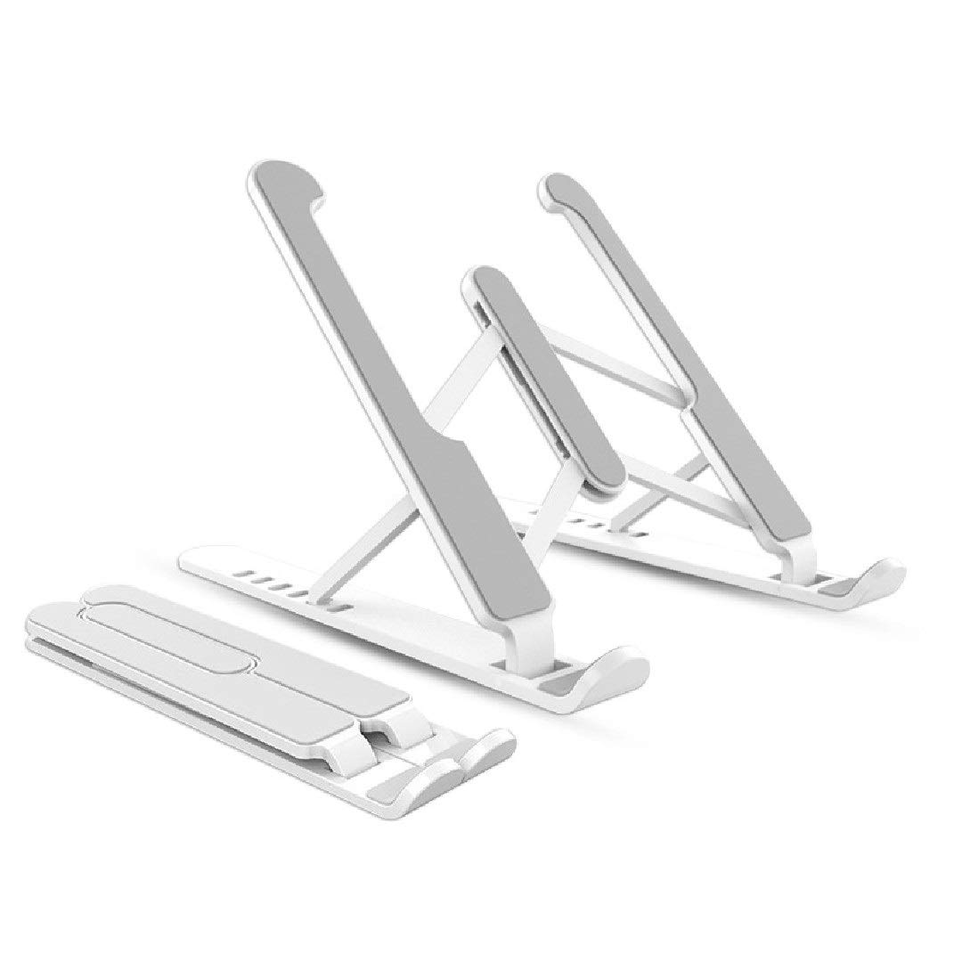 HEXONIQ Laptop Stand, Foldable Portable Desktop Laptop Riser, 6-Levels Adjustable Ergonomic Air-Ventilation Notebook Mount, Compatible with All Types of MacBook, Air, Laptop, Notebook, Tablet (White) (B08ZVTKYPK) Amazon Price History, Amazon Price Tracker