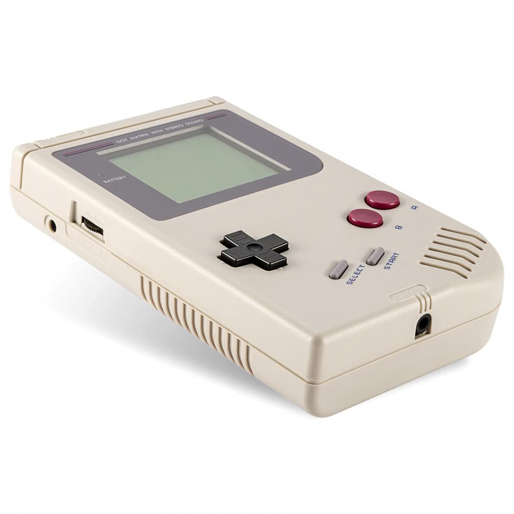 eXtremeRate Carcasa completa de repuesto gris para consola Gameboy Classic DMG-01 de 1989 GB con lente de pantalla y botones, consola de juegos portátil no incluida