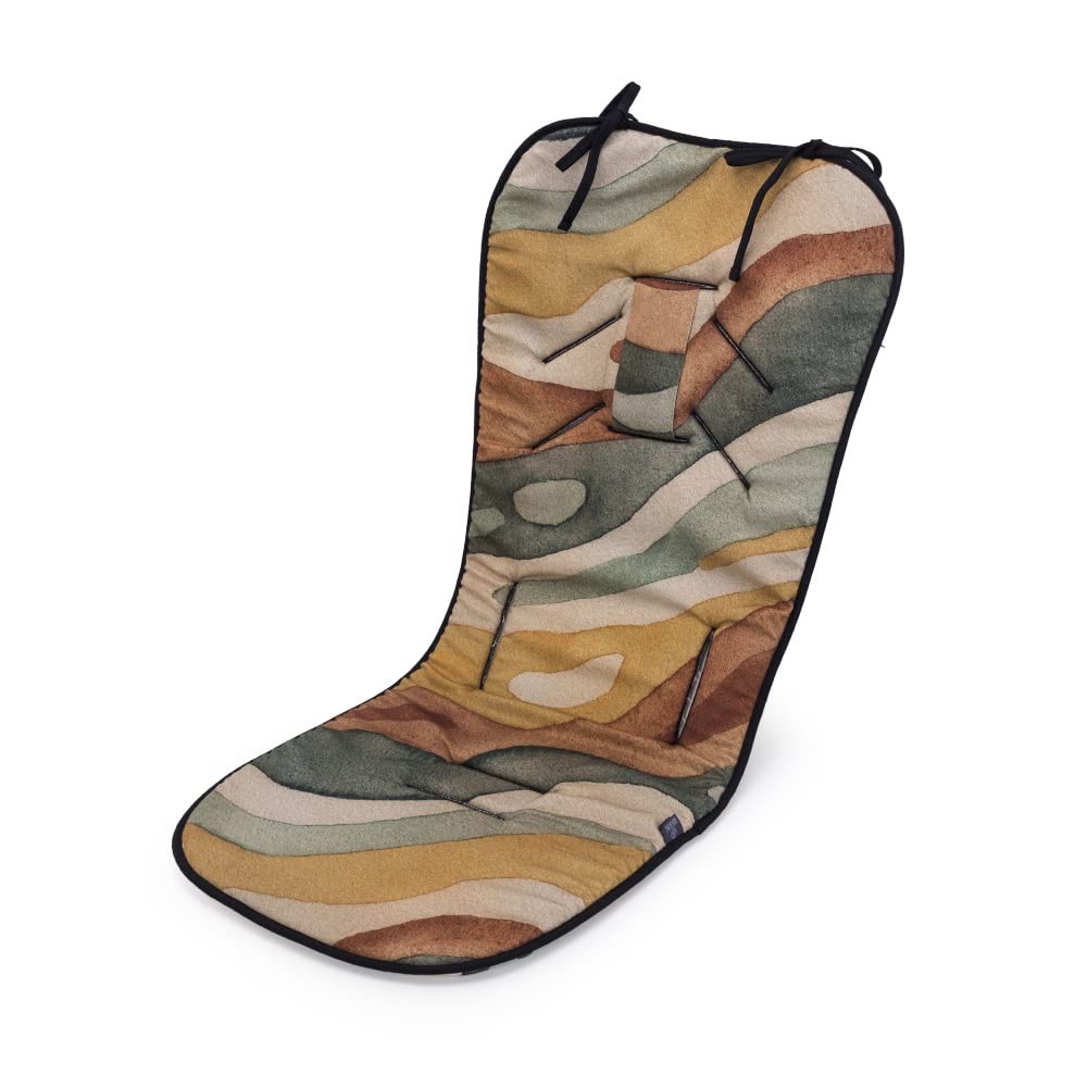 MEMORY - Soletta per passeggino con schiuma intelligente cucita MEMORY; Fodera per seggiolino per passeggino; Soletta universale in bambù per l'estate - Collezione Animal Rainbow Mountain