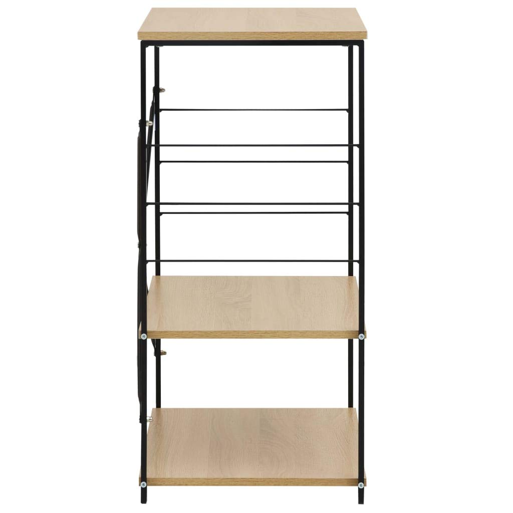 Generisch Mikrowellenregal Schwarz Eiche 60×39,6×79,5 cm Holzwerkstoff,Heim Garten,Küche Esszimmer,Küchenhelfer -utensilien,Küchenorganizer,Küchenutensilienhalter -ablagen-288235