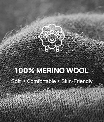 JODUCE 2 Pack Men's Merino Wool Boxer Briefs, Breathable Soft Loose Moisture Wicking Tagless with Elastic Waistband