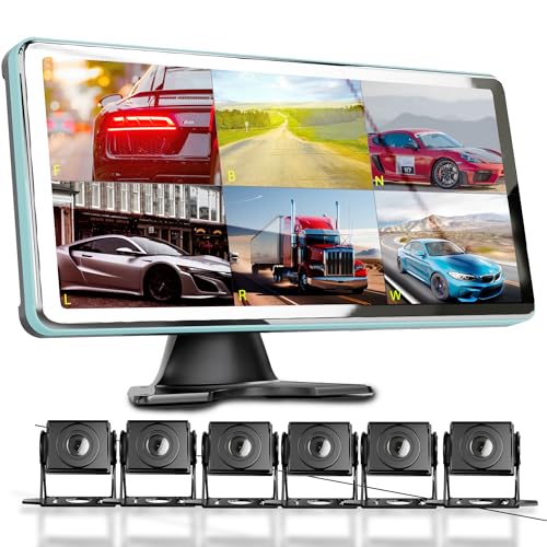 SLARY 6 Channel Dash Cam 6CH Backup Camera for RV
