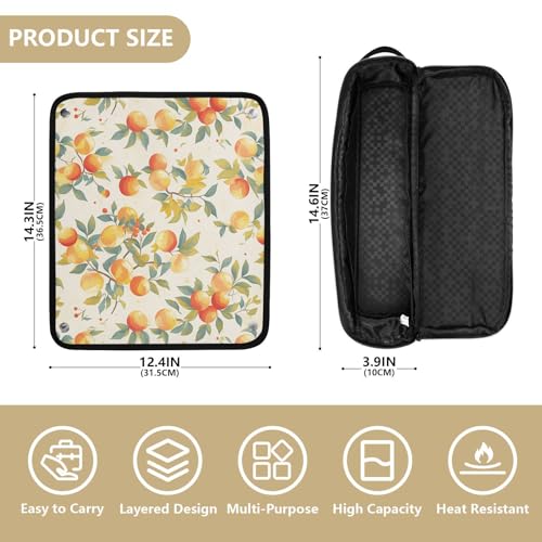 Bolsa de viaje para herramientas de cabello resistente al calor miniatura 4