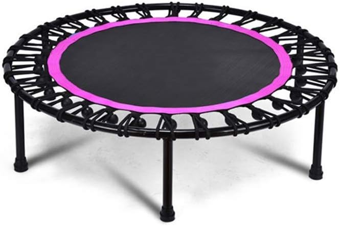 Trampolín TBTBGXQ de 40 pulgadas para cama elástica compacta de ocio, para el hogar de los niños, cama elástica morada de carga de 200 kg para interiores
