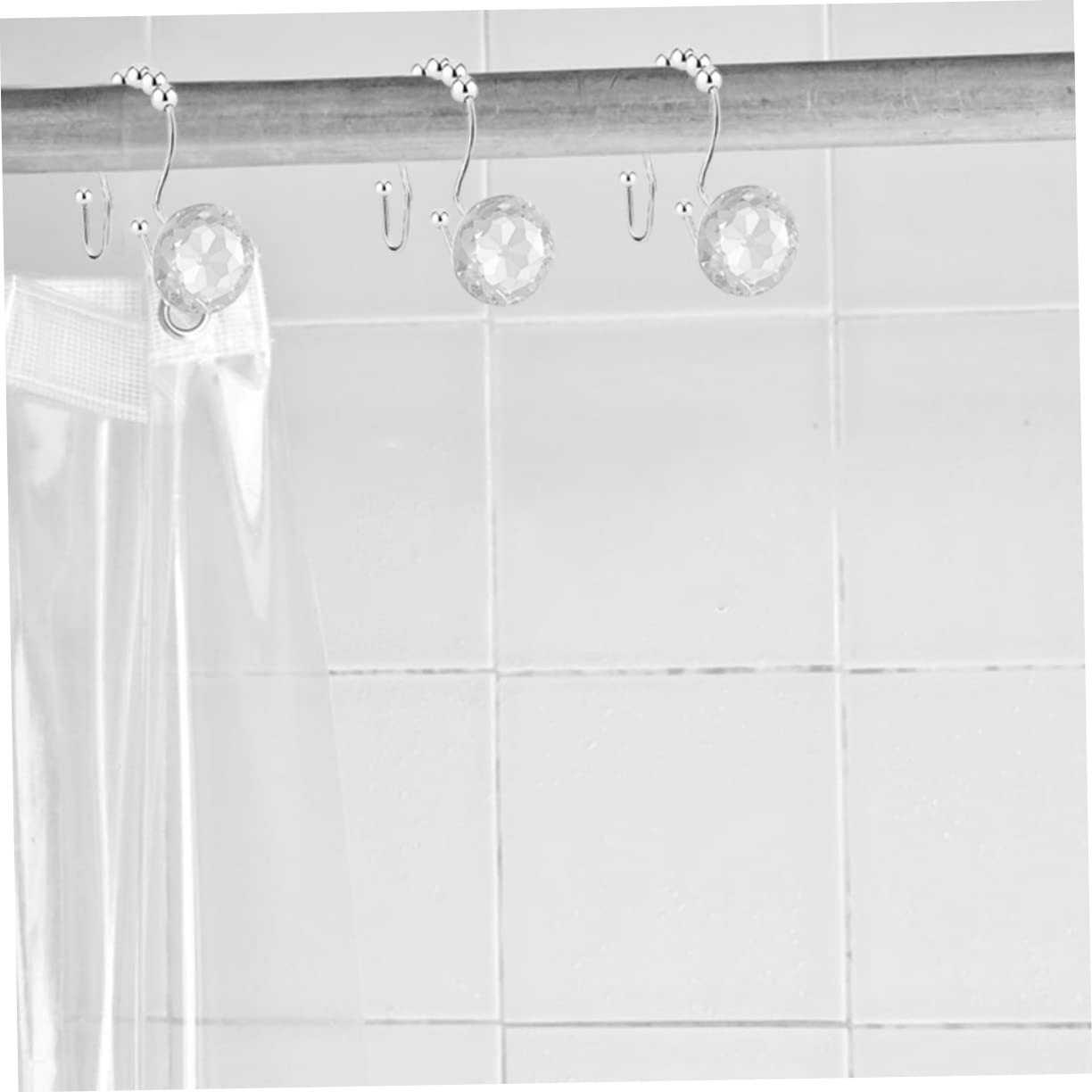 Alipis 12pezzi Ganci Delicati in Metallo per Tende da Doccia Ganci per Doccia Design Creativo in Metallo
