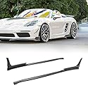 FGAITH 2 Stück Kohlefaser Auto Seitenschweller für Porsche 718 Boxster Cayman GTS Spyder 2-Door 2017-2021, Auto Seitenschweller Verlängerungen Rocker Splitter Diffusor Lippen Bodykit