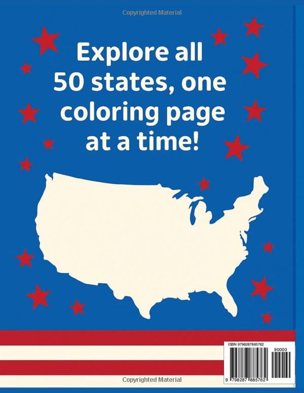 My United States: A 50 State Coloring Adventure: Fun and Educational Coloring Pages for Every U.S. State - Image 2