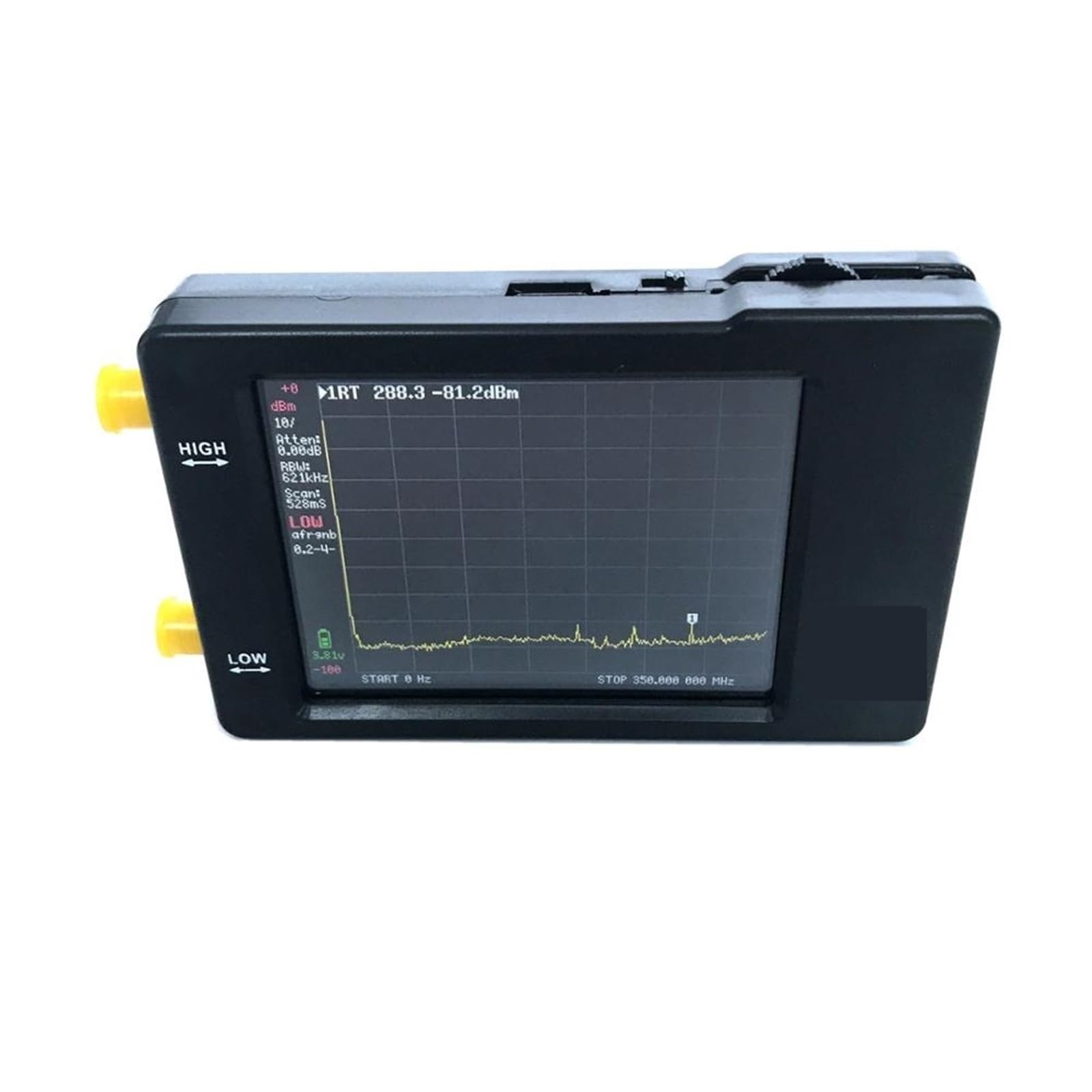 Spectrum Analyzer, Handheld-analysator mit 2,8-Zoll-Display und Batterie