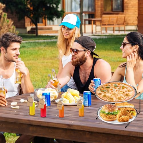GRETJOB 12 Pcs Pizza Pan Riser Stand Set, 4 Metal Pizza Table Stands + 4 Nonstick Pizza Pans + 4 Pie Servers, Pizza Rack & Tray for Baking, Dessert, Cheese, Party, and Restaurant Use (Silver) by GRETJOB - Image 7
