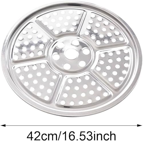 Vista 19 de ECYC Ltd Estante redondo de acero inoxidable para bandeja de vapor de 14 pulgadas, soporte de bandeja de vapor para olla a presión, estante de vapor