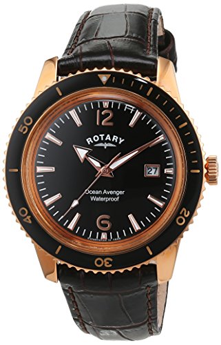 Preisvergleich Produktbild Rotary Herren Uhr Analog Quarz Mit Leder Armband GS02696 / 04