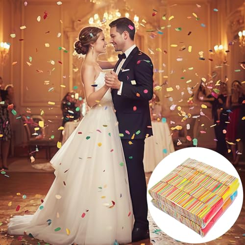 Papier à confettis multicolores pour machine arc-en-ciel de bar - 3