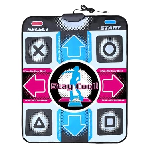OSTENT USB Non-Slip Dancing Step Dance Mat Pad Blanket for PC Laptop Computer Video Game