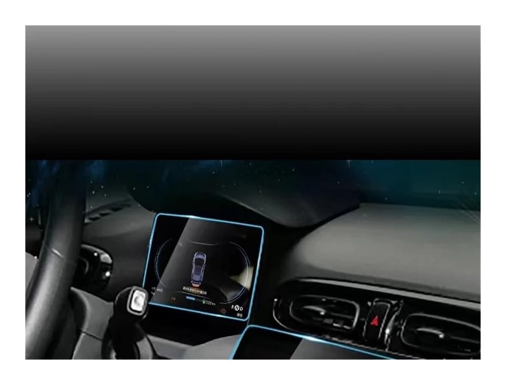 Film protection écran Leapmotor T03 en verre trempé pour navigation et instrument 2022 2023