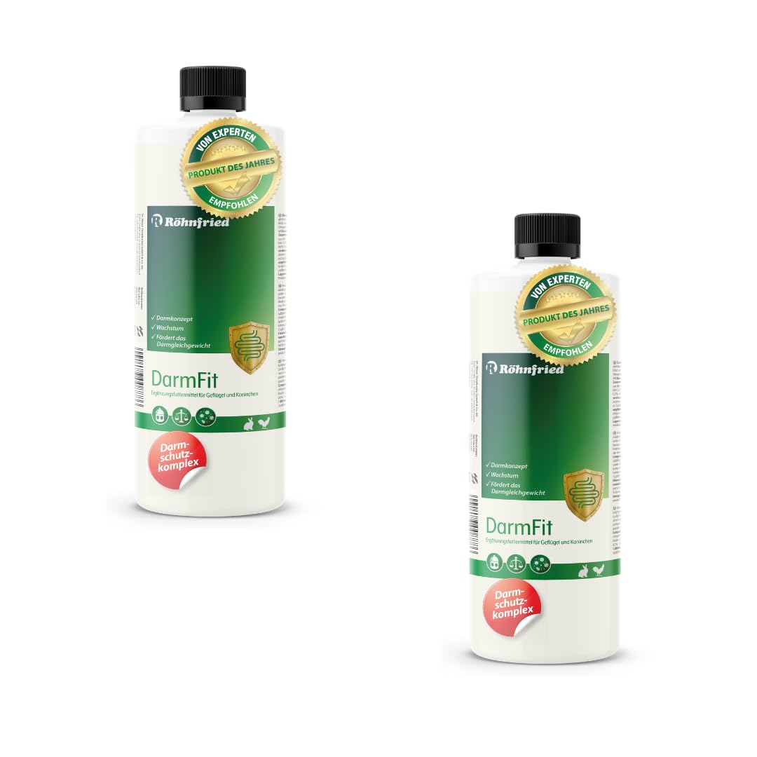Röhnfried Intestino fit | 2 x 1 l | Mangime complementare per pollame | Con oligoelementi concentrato