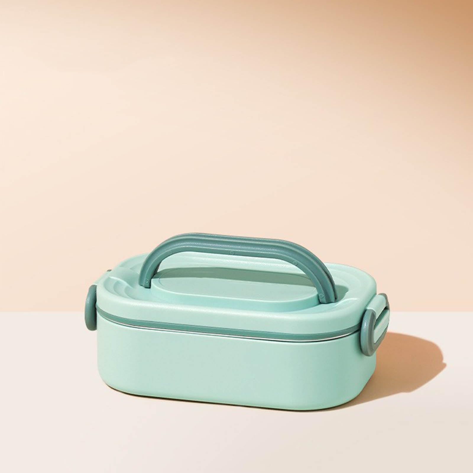 Boîte à repas avec plateaux amovibles, fonction support de téléphone et récipient de transport verrouillable antirouille pour déjeuner chaud avec structure fermée et verrouillable, intérieur
