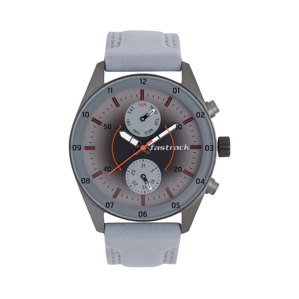 Fastrack Space Analog Grey Dial Leather Mens Watch-Nn3201Ql01/Np3201Ql01 (B07Z4T8L59) Amazon Price History, Amazon Price Tracker