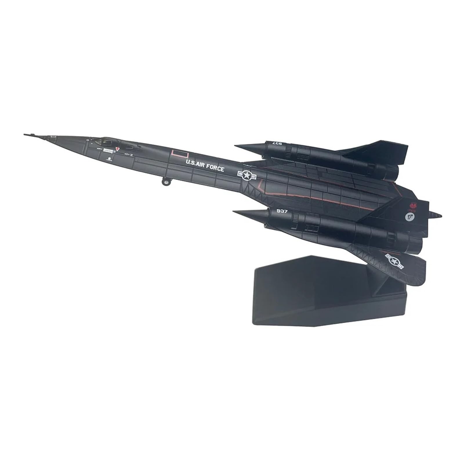 collection Model airplane For US Lockheed SR71 SR-71 Blackbird Plane Diecast Metal Airplane Aircraft Ornament Model Boy Birthday Toy Gift 1/144 Scale(SR-71)