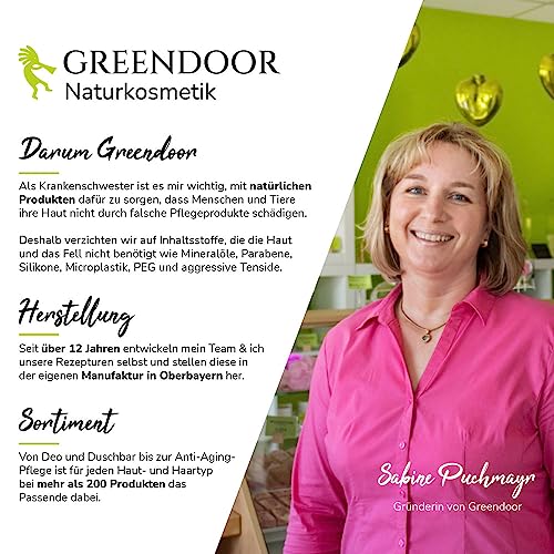 GREENDOOR Hot Spot Balsam 50ml, Fell vital Hund, bei punktuellen Entzündungen, Linderung des Juckreizes, Regeneration der Haut
