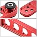 Auto Dynasty Compatible with Honda Civic ES/EM/EP3 Aluminum Rear Suspension Lower Control Arms (Red)