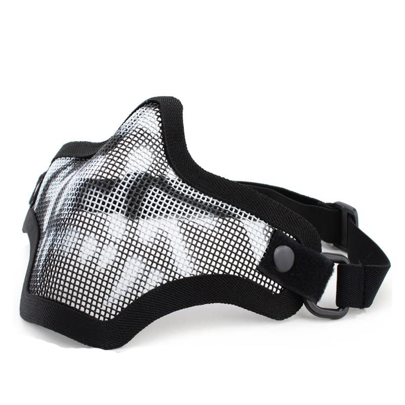 Tactical Airsoft Mask Outdoor Shooting Sports Half Face Protection Gear Metal Steel Wire Mesh