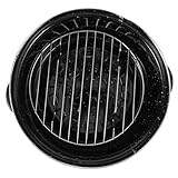 VICASKY Emaillierter Bräter mit Deckel Robuster Outdoor grilltopf für Ofenkartoffeln und Fleisch...