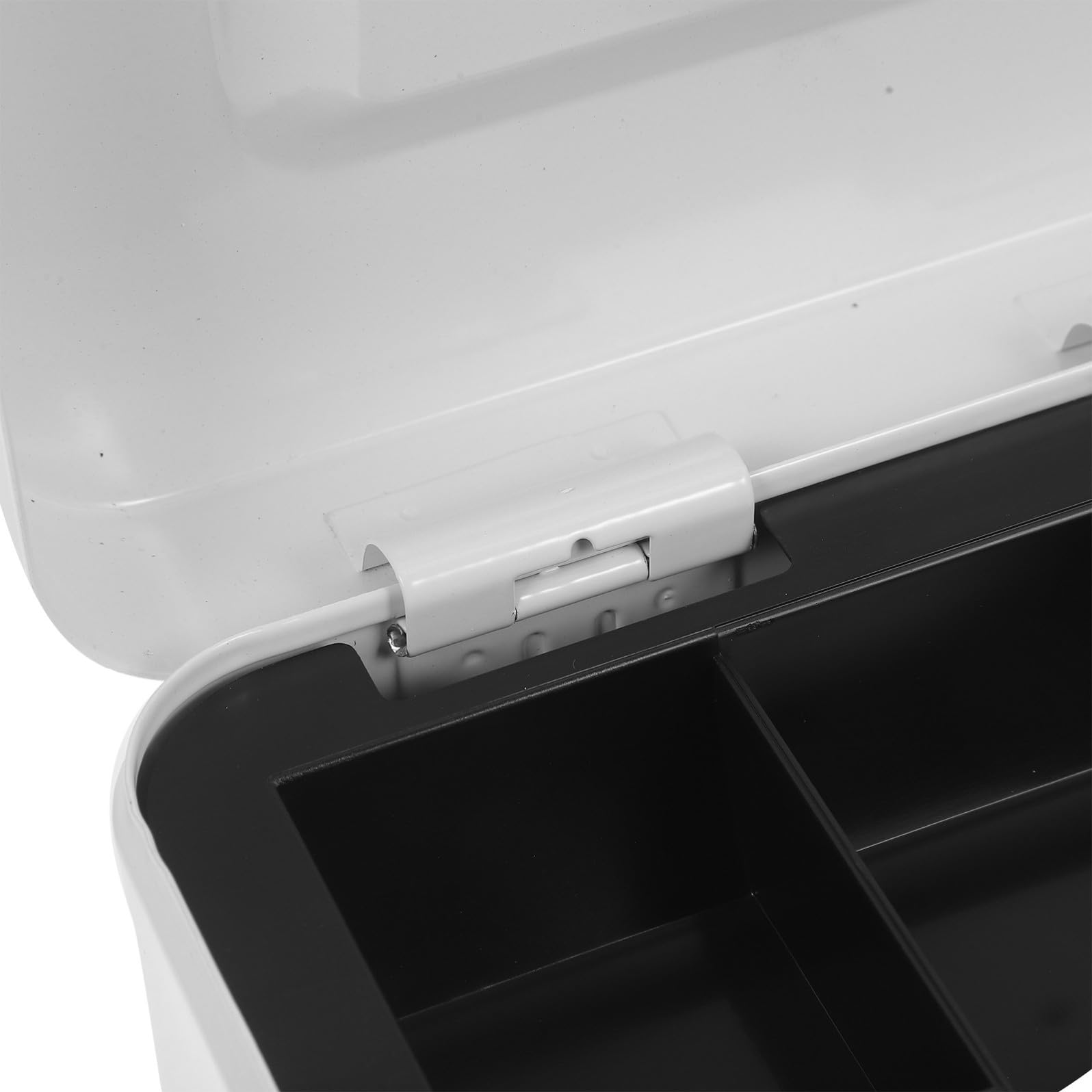 Scatola Portavalori in Ferro Bianco con Serratura, Elemento Decorativo e Design Classico, Cassa per Soldi Sicura per Ufficio e Casa