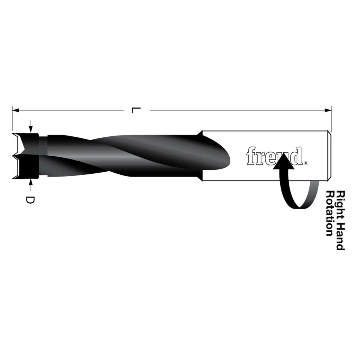 Freud Brad Point Bit - Carbide Tip for Wood & Metal -3