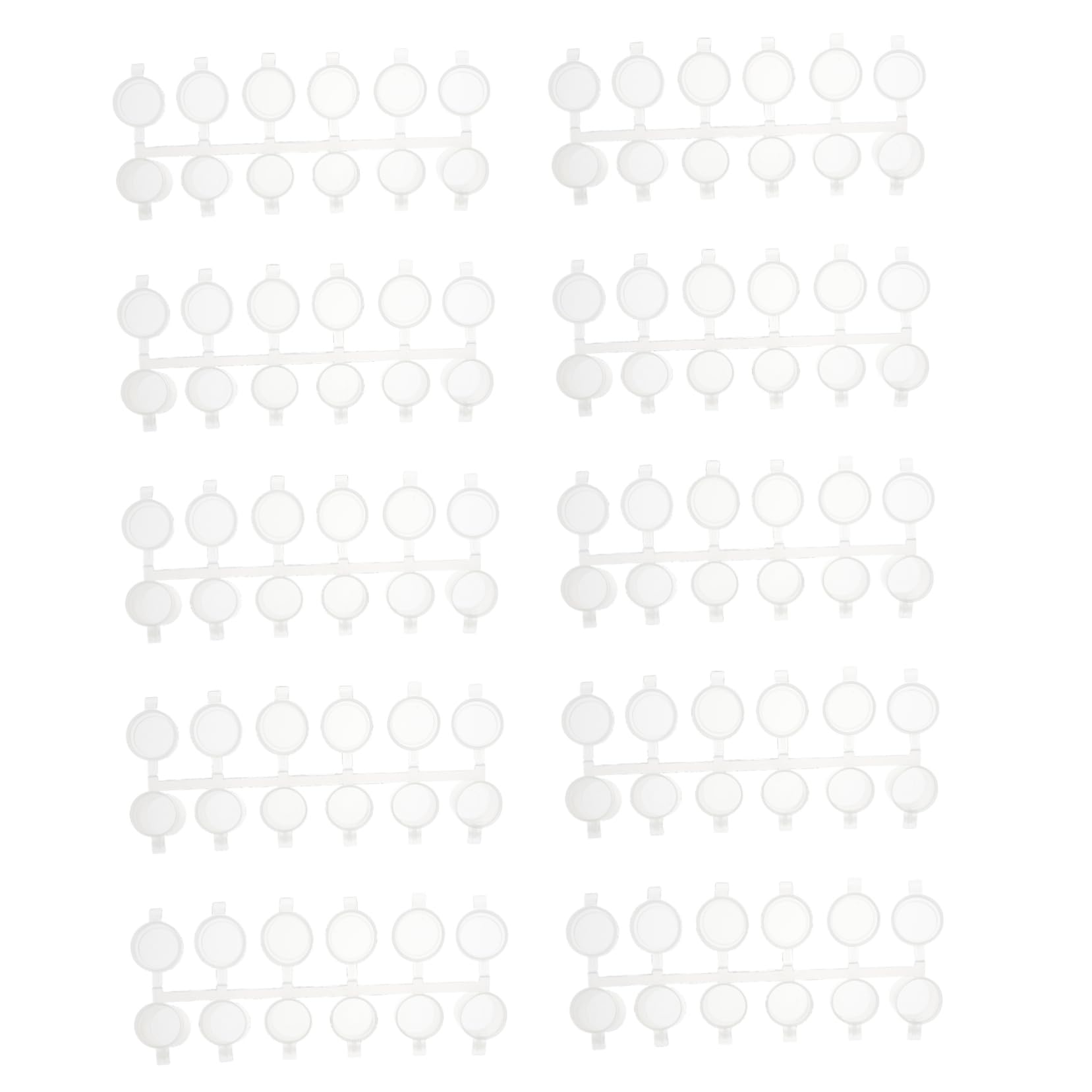 Gogogmee Portable 10ml Paint Strips Empty Pod Strips for Mini Painting Art Festivals