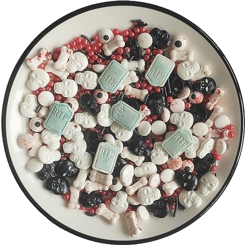Mini Edible Candy Eyes Halloween Sprinkles | Cake Cupcake Toppers | Cookie Decorations | Dessert Sprinkle | Eyeball Candy Sprinkles for Christmas Daily Cake Decorating