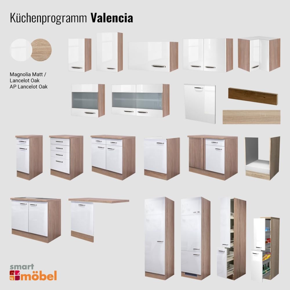 Arbeitsplatte 100 x 60 x 3,8 cm Sonoma Eiche Valencia/Neapel