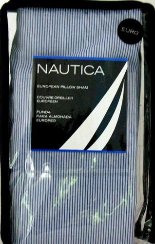 Welspun Nautica Laurel Bay Euro Sham, Blue