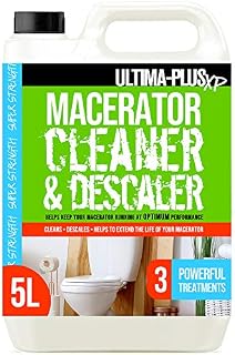 Ultima-Plus XP Toilet Macerator Cleaner and Descaler - Deeply Cleans Toilet Macerators and Removes Limescale - Compatible with All Saniflo Pump Units, Toilets & Urinals (5 litres)