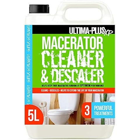 Ultima-Plus XP Toilet Macerator Cleaner and Descaler - Deeply Cleans Toilet Macerators and Removes Limescale - Compatible with All Saniflo Pump Units, Toilets & Urinals (5 litres) Cover