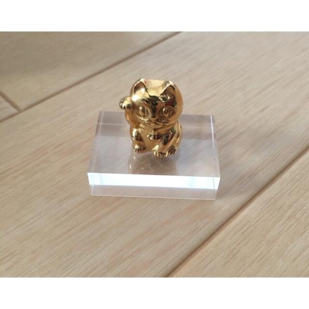 Amazon.co.jp: 《ラスト最終特価》ミニまねき猫！K18！縁起物置物！12g  