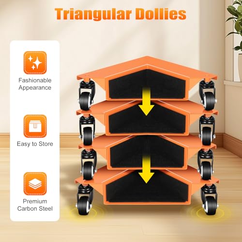 Soporte con ruedas para lavadora y nevera con base de acero triangular ajustable 6
